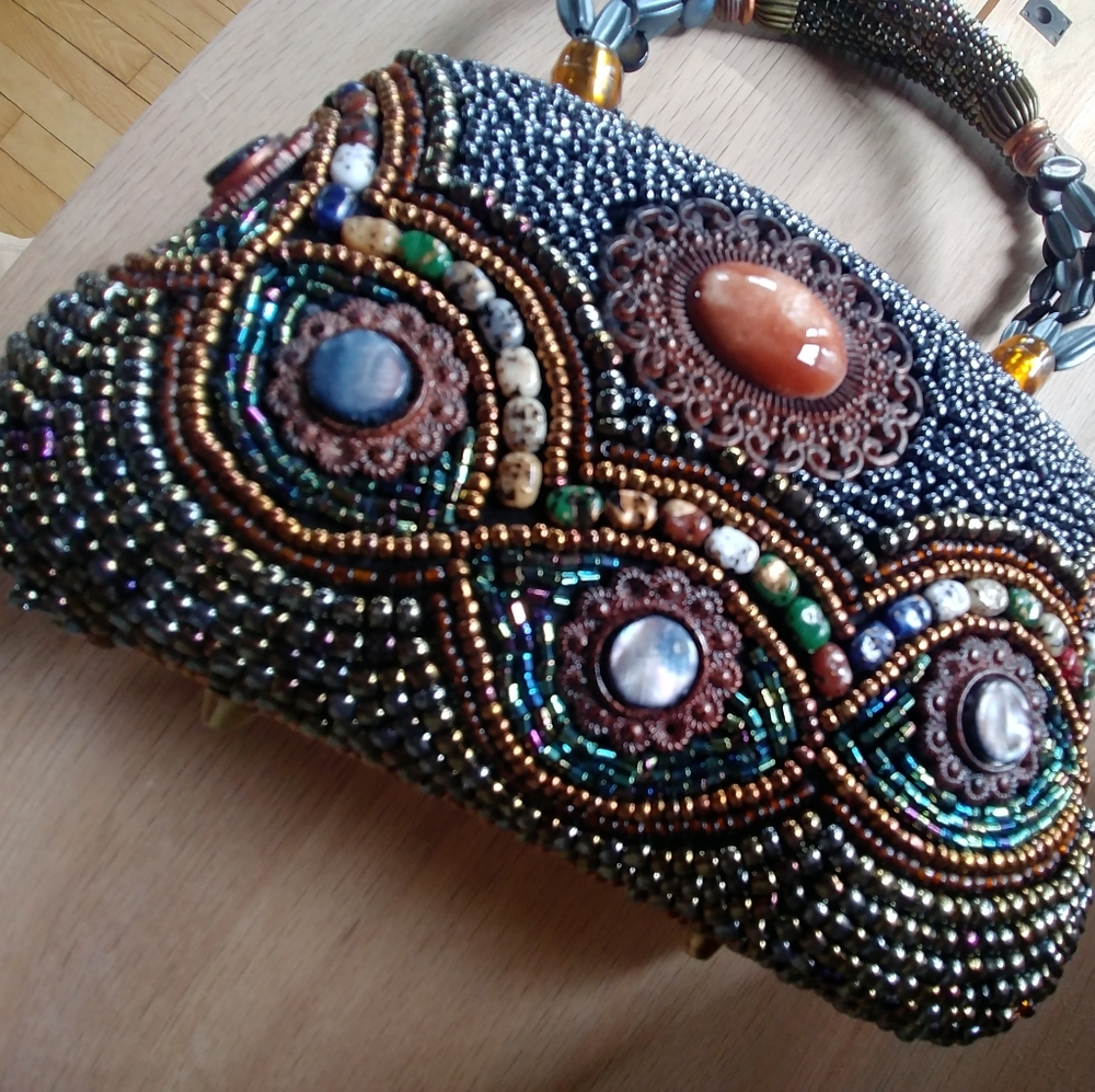 1 of a kind Beaded Detail Purse / Bag / clutch